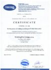 Certificate of the process of welding ČSN EN ISO 3834-2